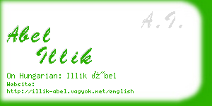 abel illik business card